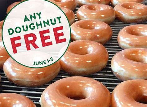 free doughnuts at krispy kreme